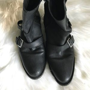 Black Cole Haan Moto Booties in size 9.